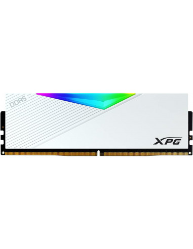 Memoria RAM DDR5 DIMM 16GB 5200MHz CL38, XPG Lancer RGB, Intel XPM/AMD EXPO, Color Blanco. AX5U5200C3816G-CLARWH