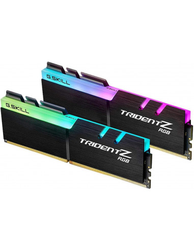 Memoria RAM DDR4 DIMM 16GB (2x 8GB) 3600MHz CL36, G.SKILL Trident Z RGB, Color Negro. F4-3600C18D-16GTZRX