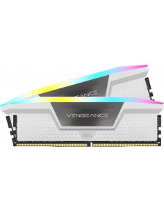 Memoria RAM DDR5 DIMM 32GB (2x 16GB) 5200MHz CL36, Corsair VENGEANCE RGB, Intel XPM, Color Blanco CMH32GX5M2B5200C40W