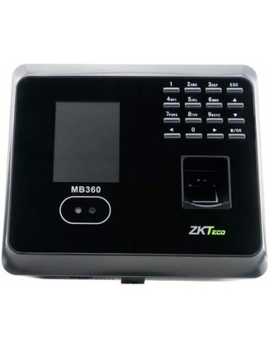 ZKTECO MB360ID - Control de Acceso y Asistencia / 1500 Rostros / 2000 Huellas / 2000 Tarjetas / 100000 Eventos / TCPIP /