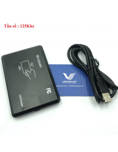 LECTOR USB DE TARJETAS RFID 125KHZ