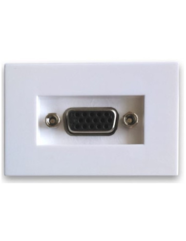 Inserto VGA para tapa de Pared Hembra-Hembra Brobotix, Color Blanco. 938481