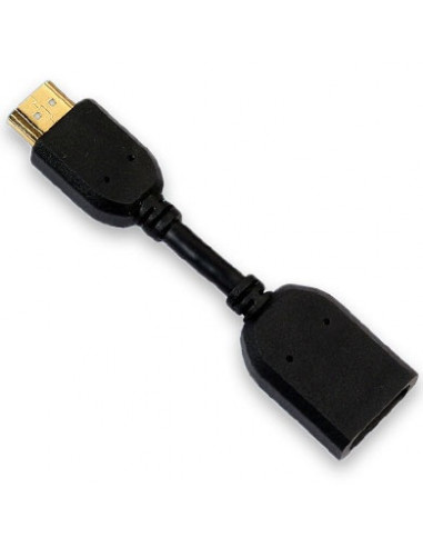 Adaptador de Video 10cm HDMI a HDMI, Macho a Hembra BroBotix 060105