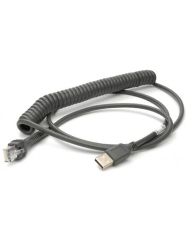 CABLE USB HONEYWELL COILED NEGRO