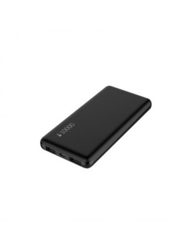 PowerBank 10,000mAh Nextep NE-430N. 2 Puertos USB-A + 1 Micro-USB. Color Negro