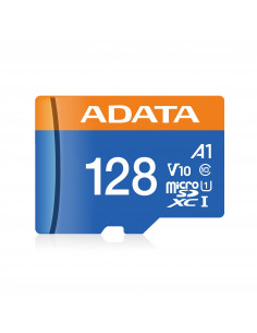 Memoria Micro SD ADATA AUSDX128GUICL10A1-RA1, 128 GB, Negro