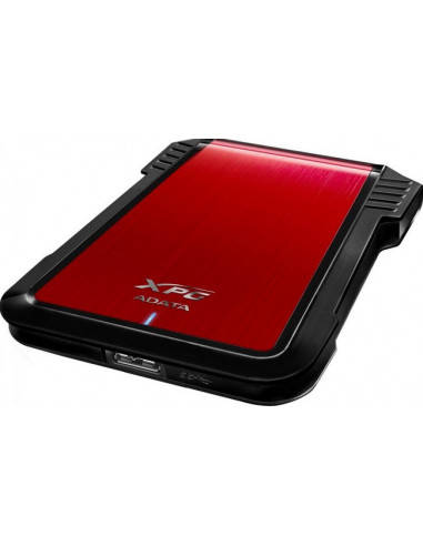 Gabinete Externo ADATA EX500, USB 3.2 Gen1 (compatible con las versiones anteriores USB 2.0), 2.5", Rojo