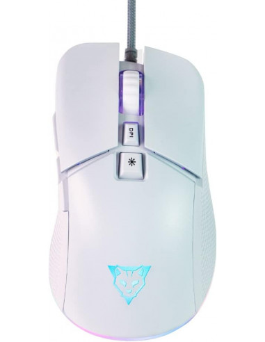 Mouse Alambrico Ocelot Creators, 7,200dpi, RGB, Color Blanco