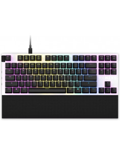 Teclado Alambrico Mecanico NZXT FUNCTION TENKEYLESS, Switch Gateron Linear Red, TKL, RGB, Blanco/Negro, Ingles