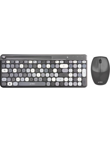 Kit de Teclado y Mouse Inalambrico Acteck Creator Chic Colors MK470, RF, Color Monocromatico, Espanol