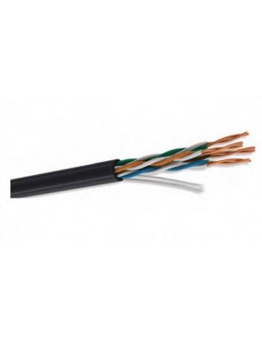 Bobina de Cable Ethernet 305m Cat5e Condumex 664464, Relleno de Gel, Color Negro