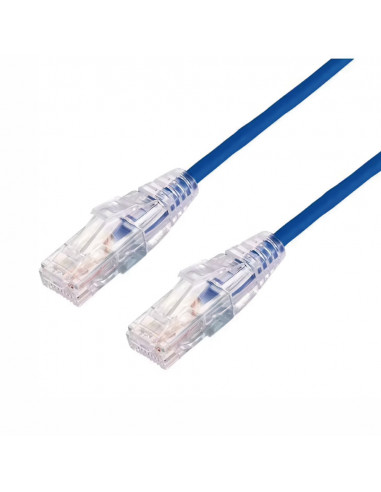 Patch Cord Cat6A 10m Linkedpro LPUT6A1000BU28, Delgado, Hasta 10Gbps, Color Azul