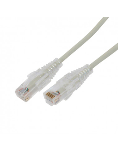 Patch Cord Cat6A 10m Linkedpro LPUT6A1000GY28, Delgado, Hasta 10Gbps, Color Gris