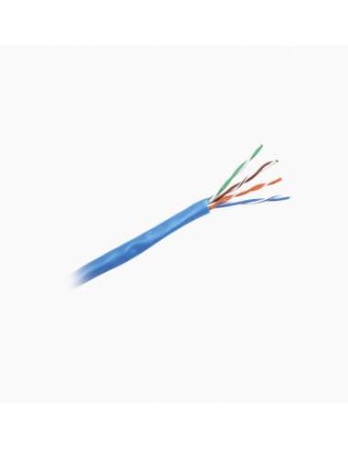 Bobina de cable UTP 305 m. de Cobre, NetKey, Azul, Categoria 5e (24 AWG), PVC (CM), de 4 pares - NUC5C04BU-CE