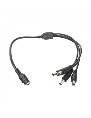 Cable con Conector Jack Hembra de 3.5 mm con 4 Salidas de Jack Macho / 1 Conector Hembra / Jack de 3.5mm JR-F52