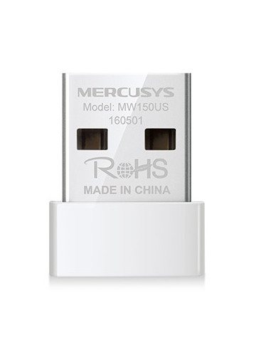 ADAP. NANO USB INALÁMBRICO N150150MBPS MERCUSYS MW150US DISEÑO COMPACTO Y SOLUCIÓN CONVENIENTE - 