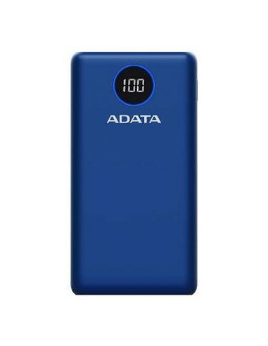 PowerBank  ADATA P20000QCD - Azul, 20000 mAh