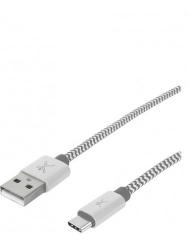 Cable USB tipo A  tipo C PERFECT CHOICE PC-101673 - USB A, 1 m, Plata