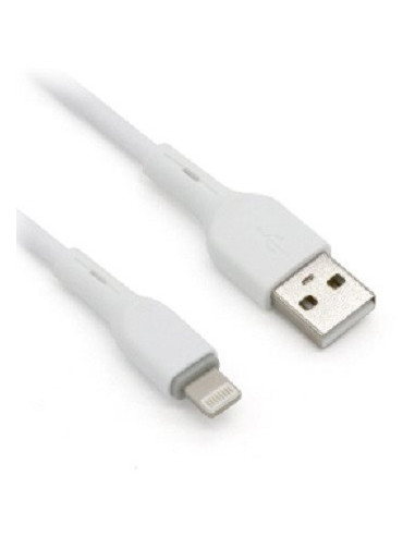 Cable Lightning BROBOTIX 963165 - USB V2.0., Lightning., Blanco, 1m