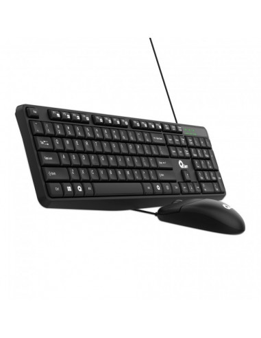 Kit de Teclado y Mouse Qian QKX-20603 - Negro