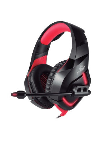 Diadema GAMER YEYIAN YDW-33402 Wicked S3000 Negro C/Rojo - USB, C/MIC