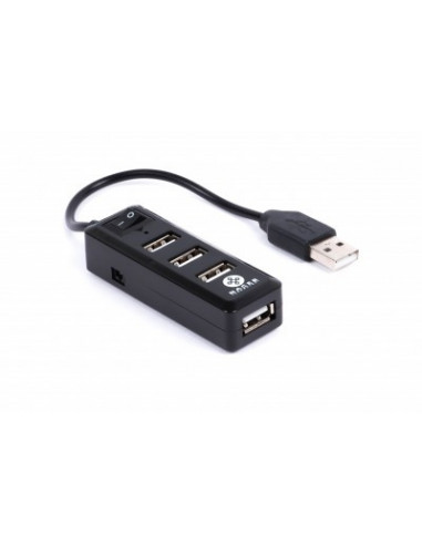 Hub USB Naceb Technology - USB, USB A, Negro