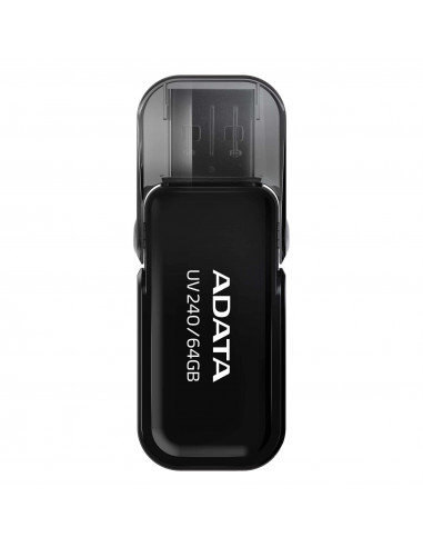 Memoria USB ADATA AUV240-64G-RBK - Negro, 64 GB