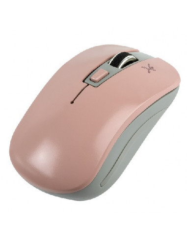 Mouse Inalámbrico PERFECT CHOICE Essentials - Rosa, Inalámbrico, 800/1200/1600 DPI