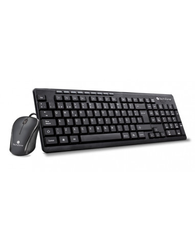 Kit de teclado y mouse TECHZONE TZ19COMB01-LA