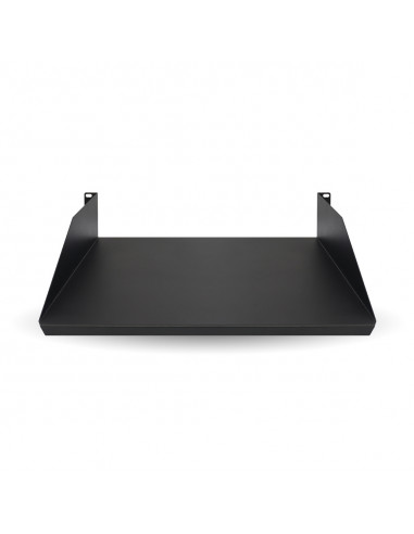 Charola Lisa para Rack 2U X 35 cms BROBOTIX 830733 - Negro, Acero, 20 kg, 2U