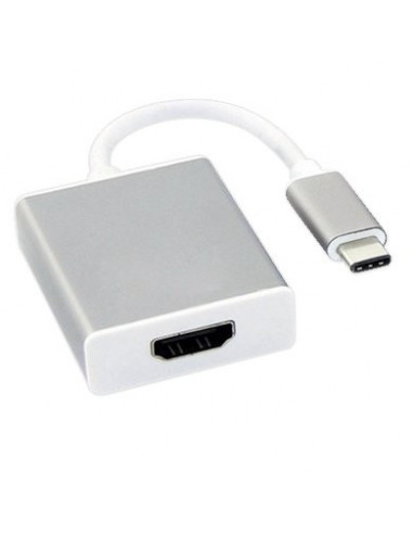 Convertidor USB Tipo C a HDMI BROBOTIX 569441 - Blanco