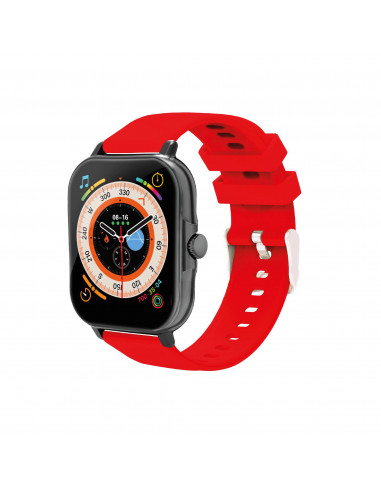 Smartwatch NECNON NSW-201 1.81 pulgadas Full Touch IP67 BT 5.0 Android/IOS Negro/Rojo - 