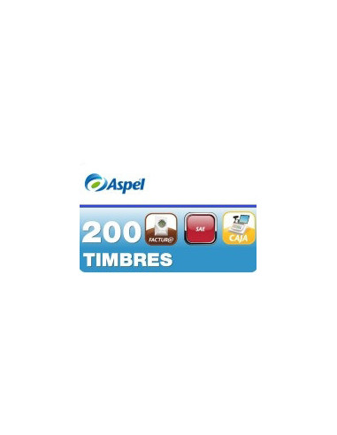 Timbres Fiscales ASPEL Paquete de 200 Timbres FACTE/200 (Electronico) - 