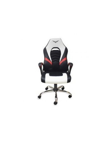 Silla Gamer Naceb Blanco Naceb Technology NA-0935B - Gamer, Blanco, Poliuretano + Nylon