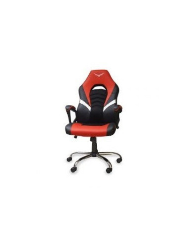 Silla Gamer Naceb Rojo Naceb Technology NA-0935R - Gamer, Rojo, Poliuretano + Nylon