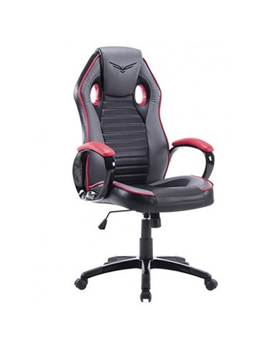 Silla Gaming Naceb Technology JUGGERNAUT - Gamer, Negro/Rojo, Piel Sintética