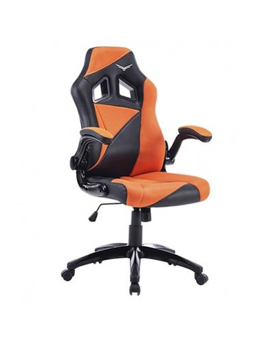 Silla Gaming Naceb Technology AIR STRIKER - Gamer, Negro/Naranja, Piel Sintética