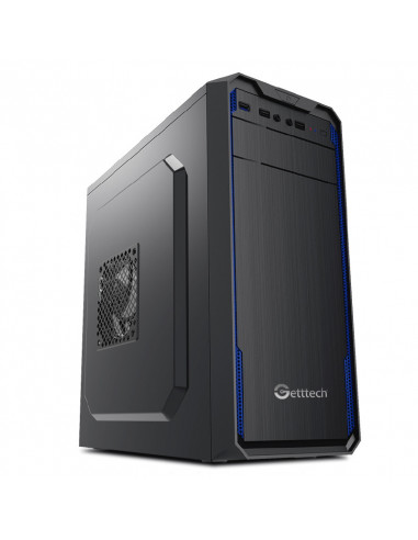 Gabinete GETTTECH GG-1803 ATX Fuente 500W 1 Vent - 2USB2.0, 1USB3.0, Negro