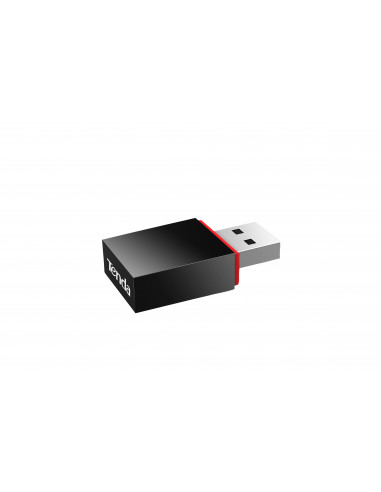 Adaptador USB inalámbrico TENDA U3 - USB 2.0, 300 Mbit/s, Inalámbrico, Negro