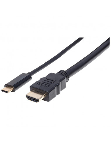 CABLE MANHATTAN 151764 - USB C, HDMI 2m