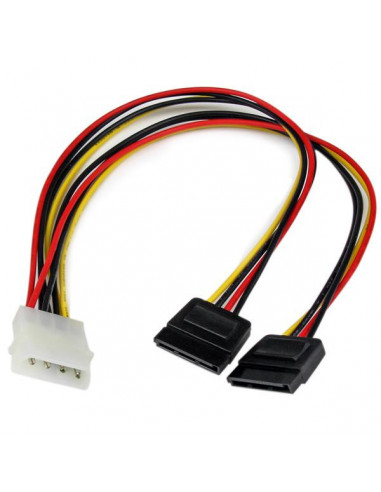 CABLE CORRIENTE STARTECH PYO2LP4SATA