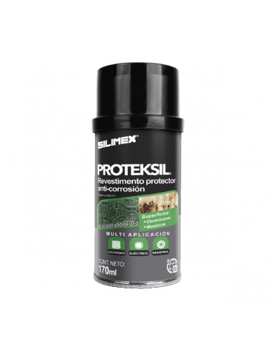 Revesitimiento Protector en aerosol para proteger conductores electricos contra la corrosion SILIMEX PROTEKSIL, 170ml