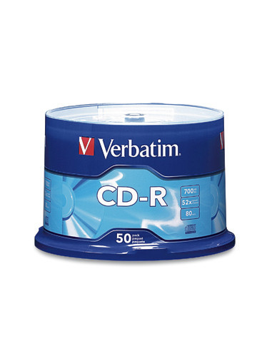 Disco CD-R VERBATIM - CD-R, 700 MB, 50, 52x, 80 min