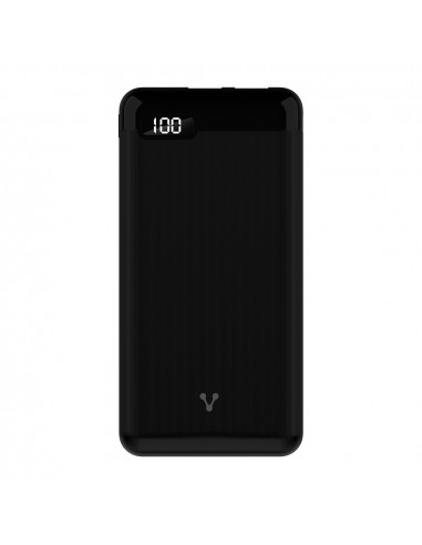 POWER BANK VORAGO PB-450 10000 mAh NEGRO USB Y TIPO C LCD - 