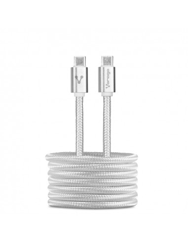 Cable  VORAGO CAB-124-WH - USB C, USB C, Macho Macho, 1 m, Blanco