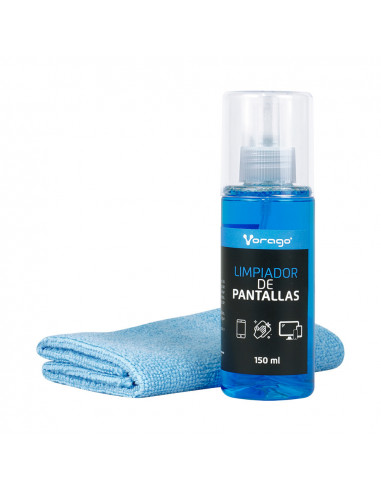 Limpiador de Pantallas Vorago CLN-109 150ML con franela Microfibra. - 