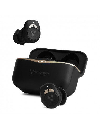 Audifonos earbud Vorago Premium ESB-600-ANC. Cancelacion de ruido   Noise Cancelling TWS IPX5 21Hrs control tactil 590mAh - 