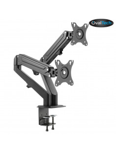 SOPORTE PARA MONITOR OVALTECH OVM-D1727 - 6.5KG, ALUMINIO, PLASTICO, ACERO, 17", 27", TV