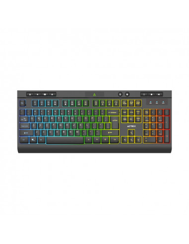 Teclado Alámbrico Led AUREAN PRO TA477G Acteck Advanced Series - 