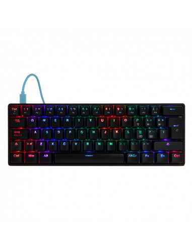 Teclado Mecanico  GAME FACTOR KBG560-BL - USB, Negro